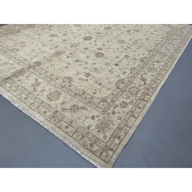 Afghan Wool Ziegler Rug For Sale - Image 4 of 17