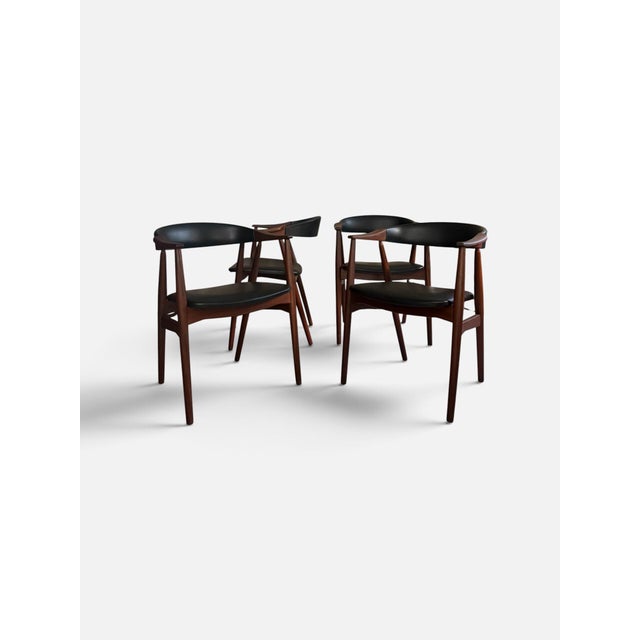Vintage Danish Dining Chairs by Thomas Harlev, 1960s, Set of 4 For Sale - Image 10 of 10