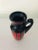 Midcentury Red & Black Pottery Picture For Sale - Image 4 of 6
