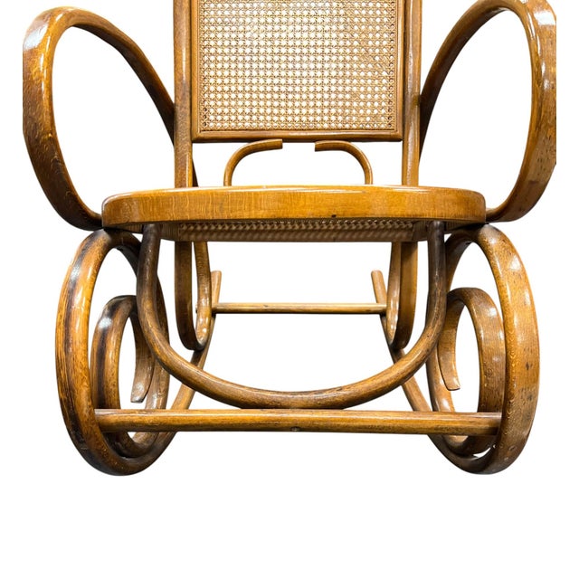 Classic Thonet-Style Bentwood Rocking Chair For Sale In West Palm - Image 6 of 9