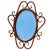 1900s Late Victorian Thonet Style Scrolling Bent Oak Wall 30" Mirror For Sale - Image 4 of 6
