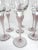 1990s Mikasa Sea Mist Amethyst Hearts Cordial Glasses- Set of 7 For Sale - Image 4 of 4