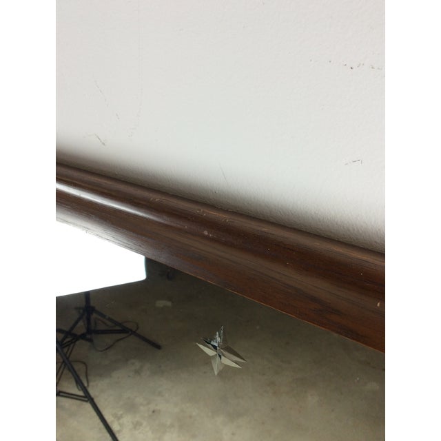 Mid Century Modern Mountable Mirror With Walnut Frame For Sale - Image 13 of 17