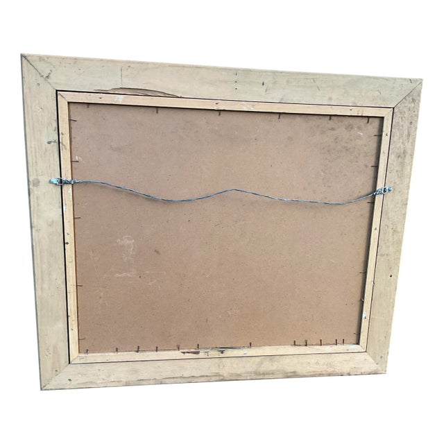 Mid 20th Century Vintage Alfred Sussi’s Painting of a Woman. For Sale - Image 5 of 7