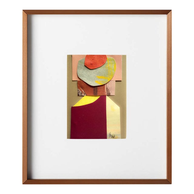 "Into the Sun 3" Original Mixed-Media Collage on Paper by Zac Woodiel For Sale