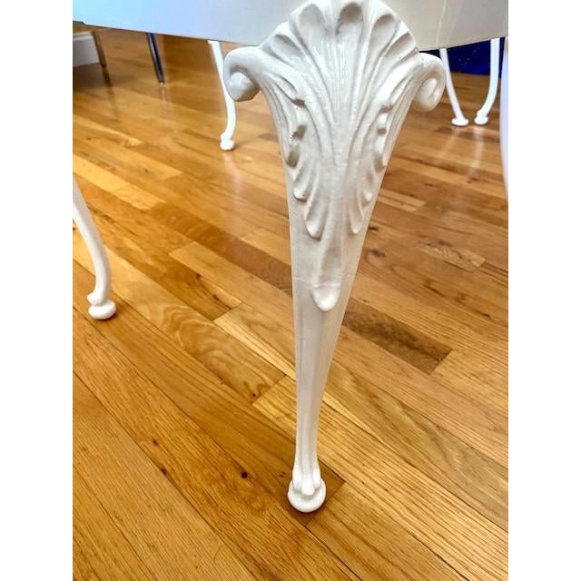 Cream Garden Dining Room Chairs by Woodard For Sale - Image 8 of 17