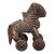 Likely Antique Bronze Toned Toy Horse on Wheels, Tribal Folk Art Figurine From India For Sale
