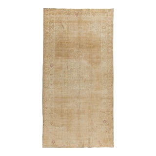 Vintage Circa 1940 Turkish Oushak Rug 4ft 8in X 8ft 9in For Sale