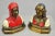 Art Nouveau Antique Dante & Beatrice Painted Figural Bronze Bust Bookends - A Pair For Sale - Image 3 of 10