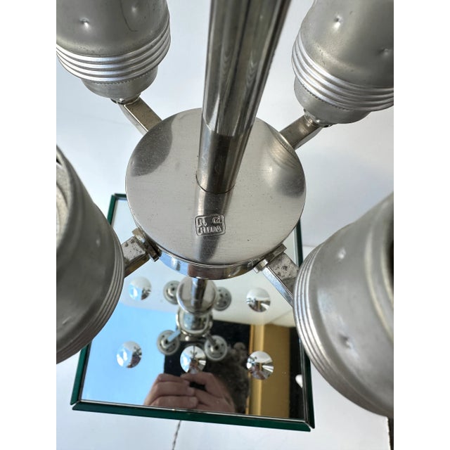 Mid-Century Modern Contemporary Pair of Silver Optical Murano Glass Lamps by Roberto Rida, Italy For Sale - Image 3 of 12