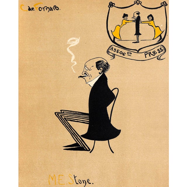 Traditional Mid 20th Century m.e. Stone by Carlo De Fornaro Reproduction Print For Sale - Image 3 of 3