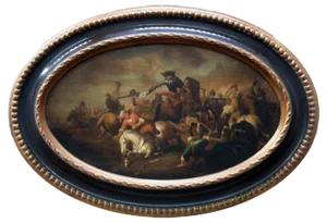 After Salvator Rosa, Cavalry Battle, 2005, Oil on Canvas