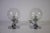 Vintage German Chrome and Glass Table Lamps, 1960s, Set of 2 For Sale - Image 3 of 12