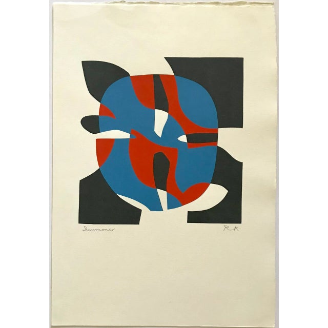 Artist: Ronald King Country: Brazil – England Title: Somonoor Medium: Pencil signed screenprint in four colors. Marks:...