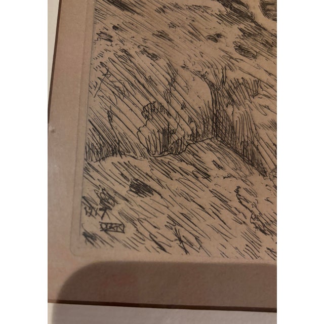 Early 20th Century Anders Zorn “Sappo” 1917 Signed Original Etching, Nude With Dog For Sale - Image 5 of 10