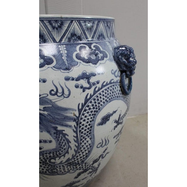 Large Chinese Ceramic Vase, 1950s For Sale - Image 4 of 18