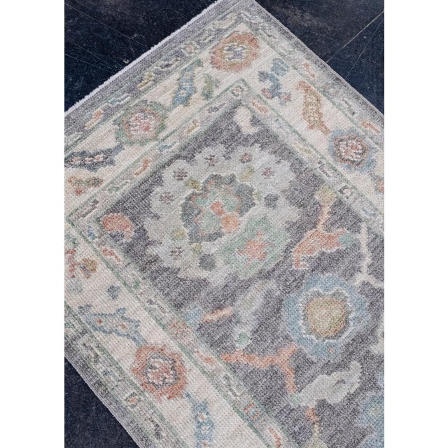 Early 21st Century Turkish Oushak Runner Rug 2'8" x 8'2" For Sale - Image 5 of 8