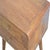 2020s Curved Chestnut Two-Drawer Nightstand For Sale - Image 5 of 8