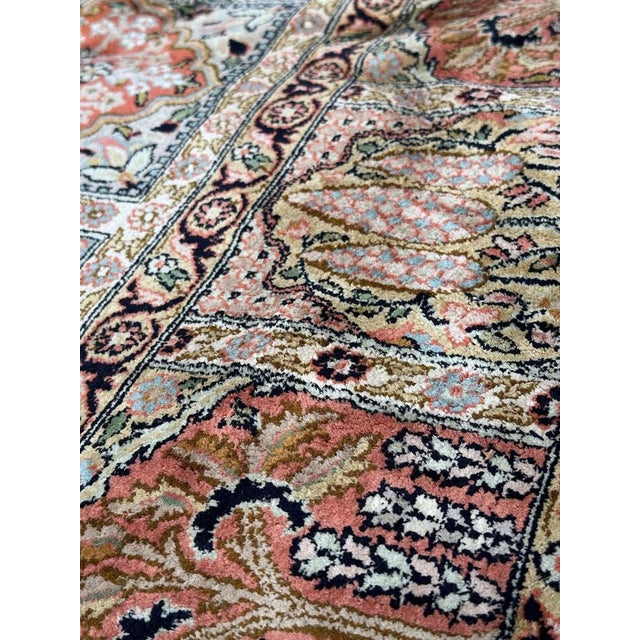 Vintage Silk Kashmir Rug, 1980s For Sale - Image 18 of 18