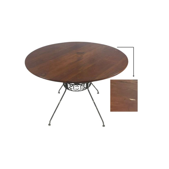 Mid-Century Modern 1950s Mid-Century Modern Patio Grenada Style Table & 4 Chairs For Sale - Image 3 of 11