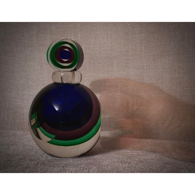 Mid-Century Modern Murano Glass Perfume Bottle, 1990 For Sale - Image 10 of 12