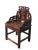 Brown Pair Antique Chinese Taishi Chairs 1 For Sale - Image 8 of 12