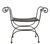 Mid 20th Century Hollywood Regency Wrought Iron Saddle Seat Bench For Sale - Image 12 of 13