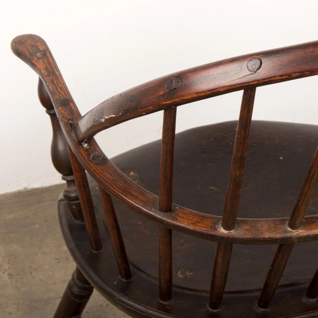 Brown Late 18th Century Vintage Windsor Chair For Sale - Image 8 of 12