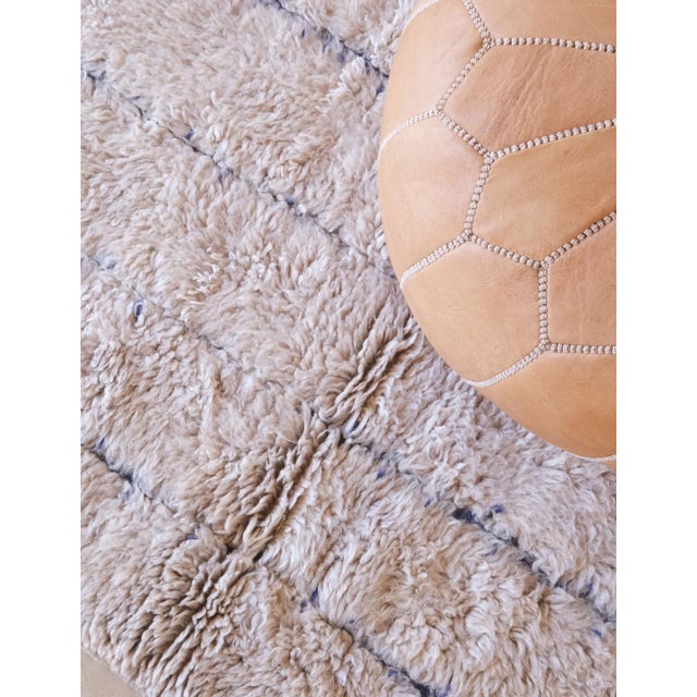Beige Beige Moroccan Accent Rug - 4.3 X 3 Ft For Sale - Image 8 of 8