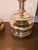 English Vintage Tall Chapman Brass Candlestick Lamps With Black Shades - A Pair For Sale - Image 3 of 3