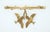 Vintage Victorian Style Gold Plated Love Birds Brooch For Sale - Image 4 of 10