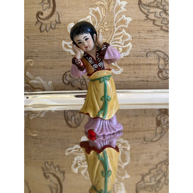 Wildwood Accents Hand Painted Chinese Figurines For Sale - Image 9 of 12