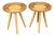 Rattan Side Tables by Jan Kalous for Uluv, 1970s, Set of 2 For Sale