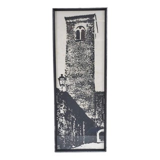 Vintage Architectural Poster, 1970s For Sale