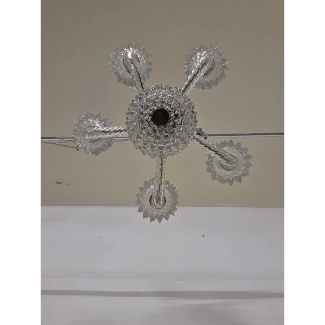 Five-Light Chandelier in Rostral Glass by Barovier & Toso, 1940s For Sale - Image 9 of 18