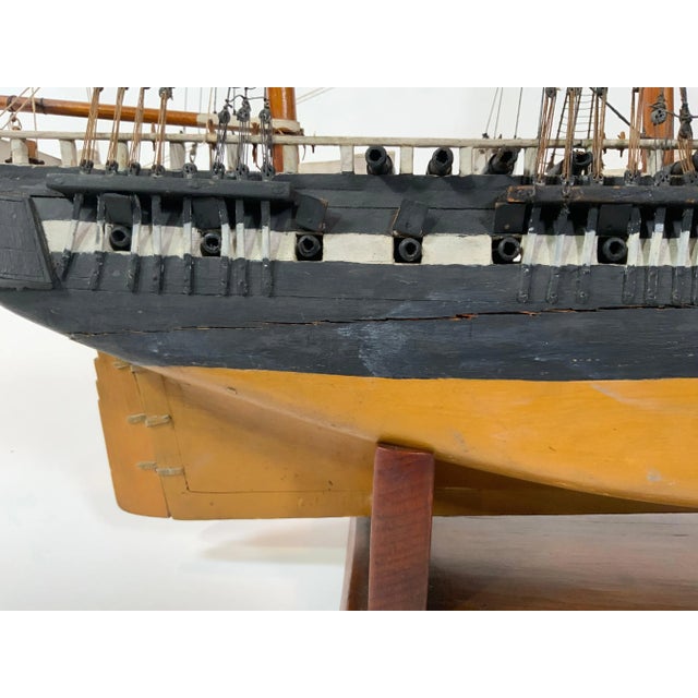 Antique American Ship Model, circa 1910 For Sale In Boston - Image 6 of 12