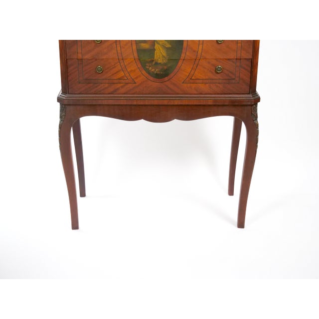 Brown Antique Adam-Style Mahogany Silverware Cabinet, Early to Mid 19th Century For Sale - Image 8 of 13
