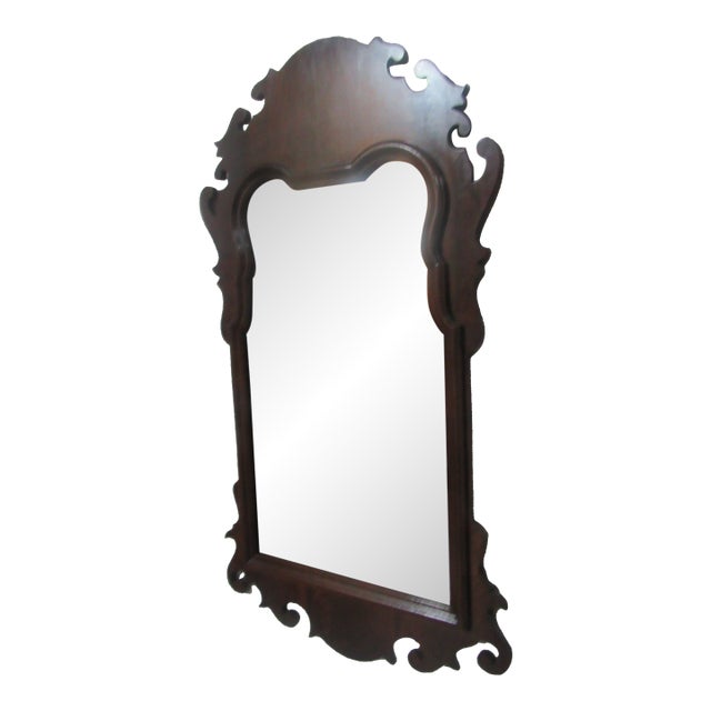 Drexel Chippendale Mirror Mahogany Wall Carved For Sale