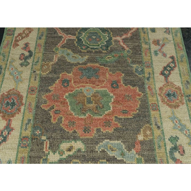 Turkish Oushak Rug 2'6" x 6'4" #20221 For Sale - Image 4 of 8