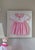 Wood Nursery Art: Women's Exchange Pink Cherry Dress Framed in a White Wood Shadow Box For Sale - Image 7 of 10