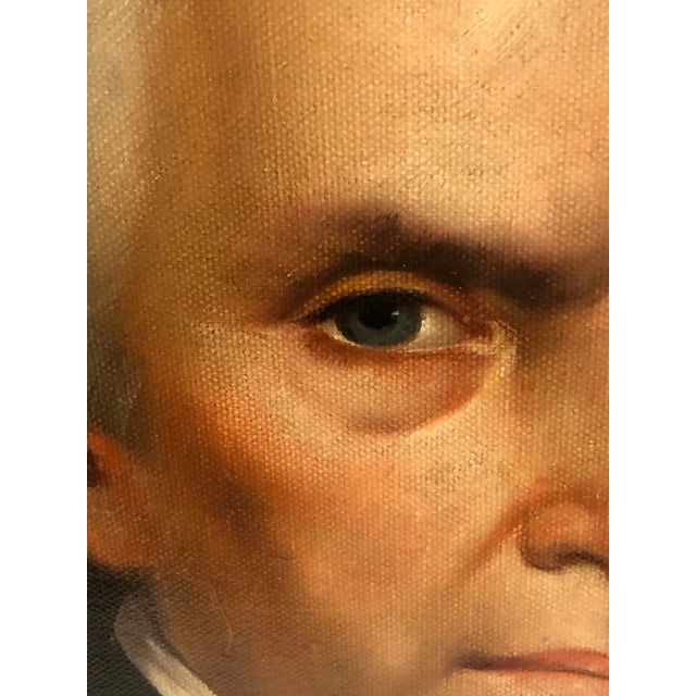 Black Old World Portrait of President James Madison by Henry Callan For Sale - Image 8 of 11