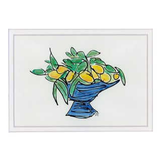 JJ Hogan Contemporary Lemon Still Life Painting "When Life Gives You Lemons" For Sale