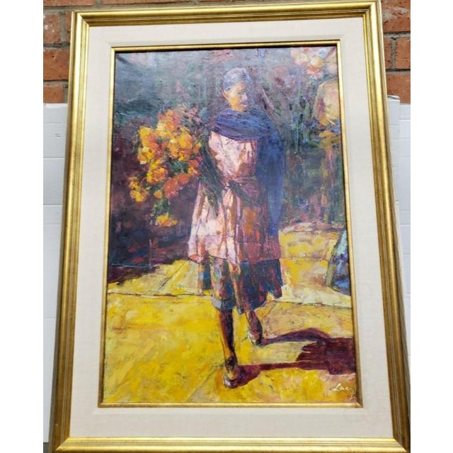 Textile Ernest Lacy (1928–2020) Flowers for the Dead" Date: 2005 Medium: Original Oil on Linen (Superior to Standard Canvas) Dimensions: 36 For Sale - Image 7 of 10