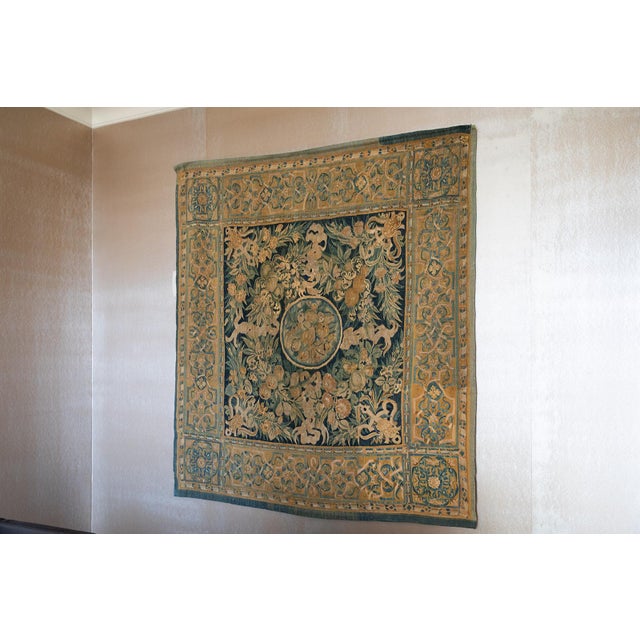 Mid-Century Modern Enghien Dutch Tapestry Second Half of 16th Century Wool/Silk Fibers For Sale - Image 3 of 7