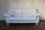 Beautiful Italian mid-century modern two-seat leather couch, circa 1980s. Upholstered in high-quality soft leather, this...