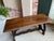 Brown Antique Italian Trestle Dining Table Desk Walnut 5 Ft Console Table Circa1800 For Sale - Image 8 of 12