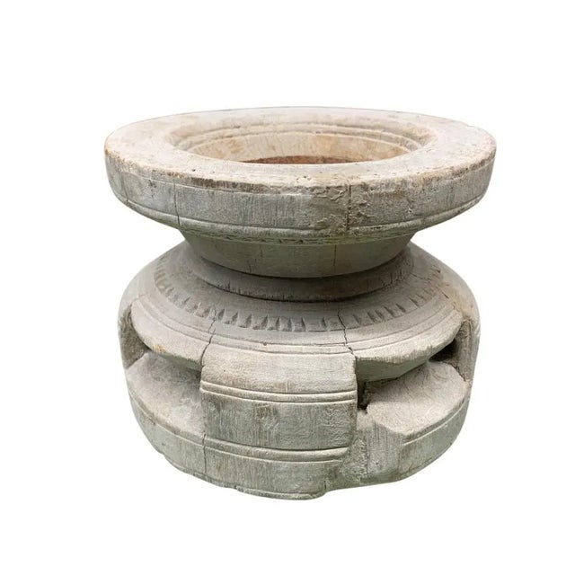 Farmhouse Vintage Indian Seed Extractor Candle Holder For Sale - Image 3 of 5