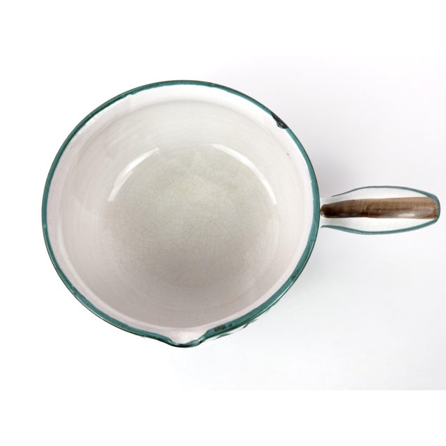 Mid 20th Century Mid 20th Century Robert Picault Vallauris Ceramic Caquelon (Fondue Pot) For Sale - Image 5 of 13