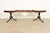 Baker Furniture Style Regency Mahogany Double Pedestal Extension Dining Table, Newly Refinished For Sale In South Bend - Image 6 of 14