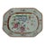 18th Century Chinese Qing Period Famille Rose Rectangular Cut-Corner Enameled Porcelain Platter For Sale